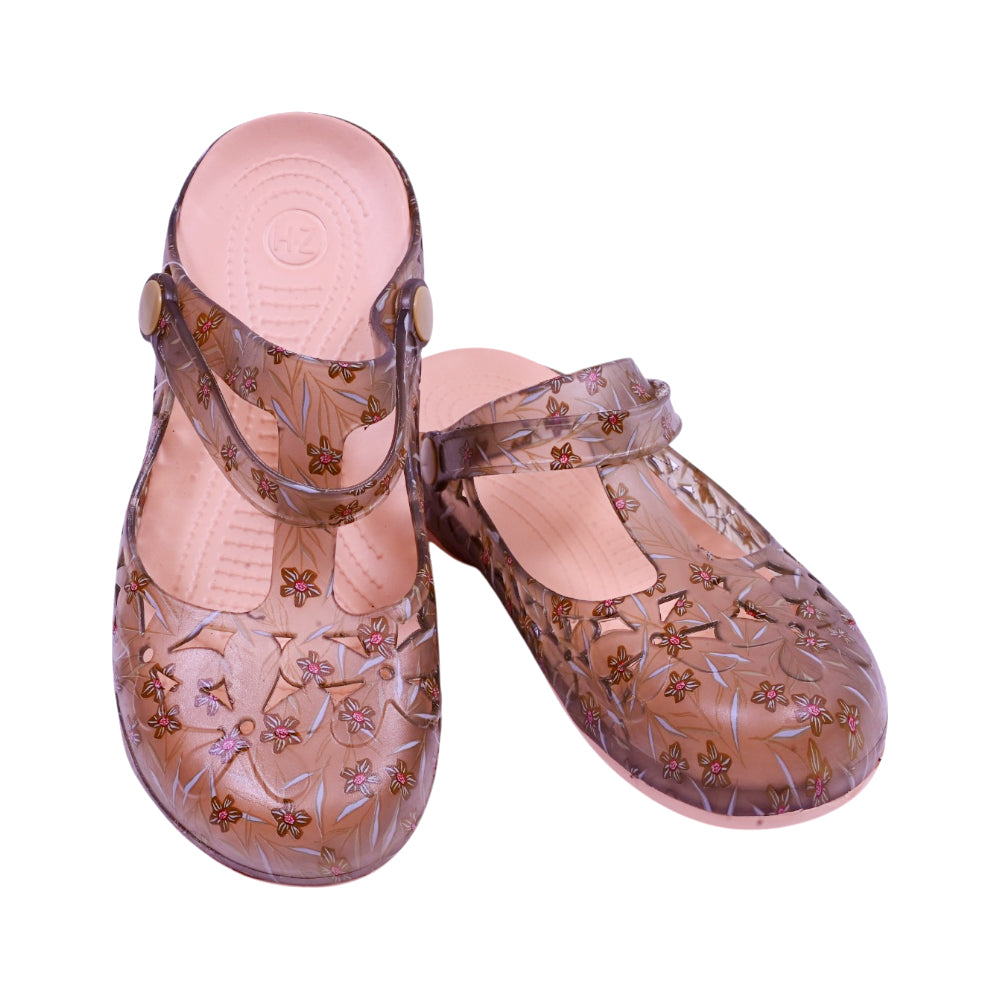 LADIES CROCS FANCY IR-26 SIZE 37 BROWN 8018C-6 37-42 EVA-PVC