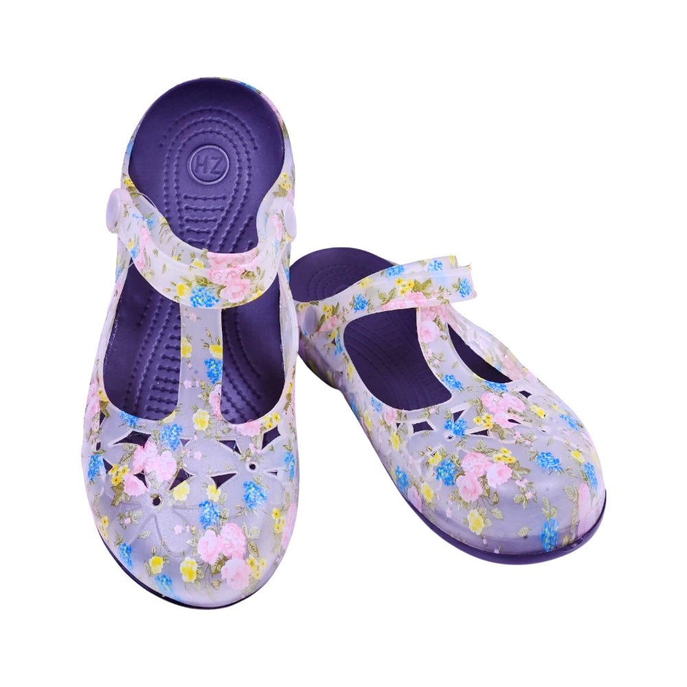 LADIES CROCS FANCY IR-26 SIZE 38 GREY YELLOW 8018C-7 37-42 E