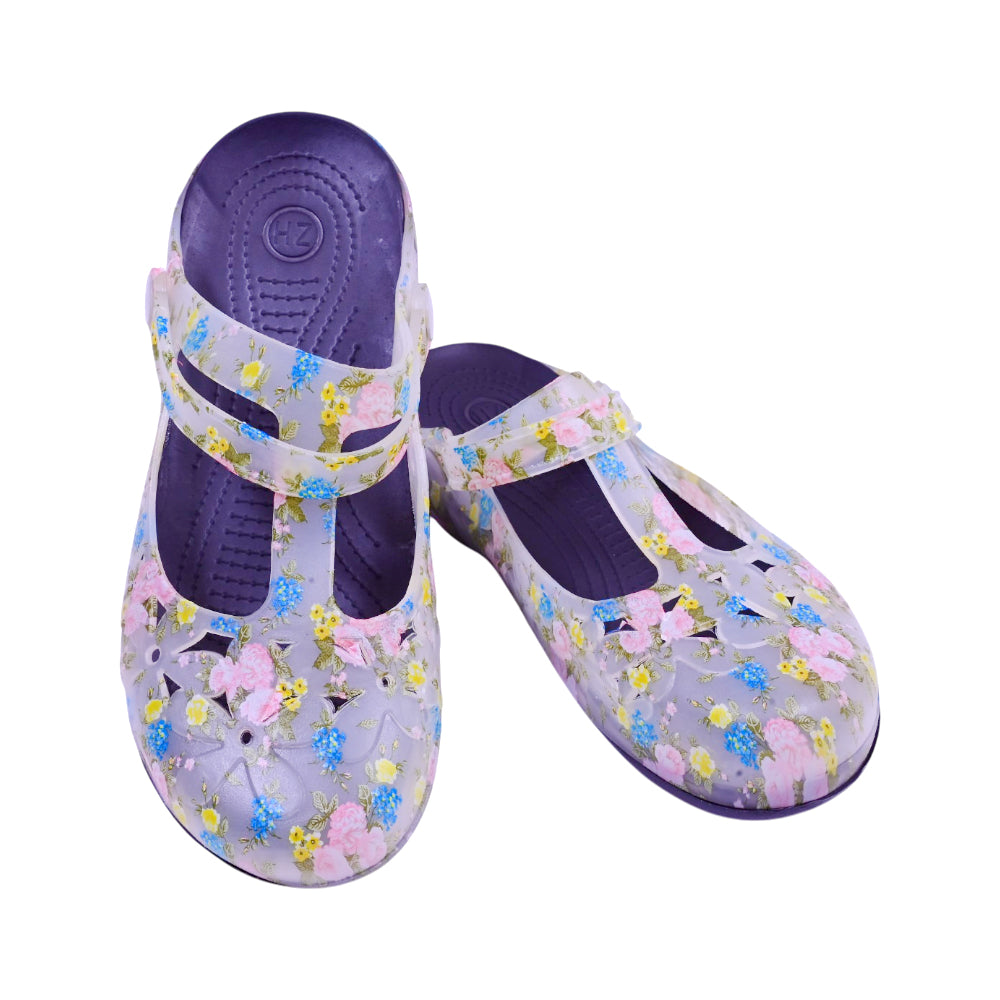 LADIES CROCS FANCY IR-26 SIZE 39 GREY YELLOW 8018C-7 37-42 E
