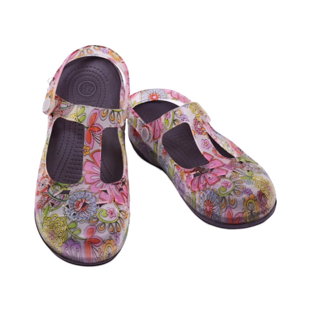 LADIES CROCS FANCY IR-26 GREY GREEN 8018C-8 37-42 EV