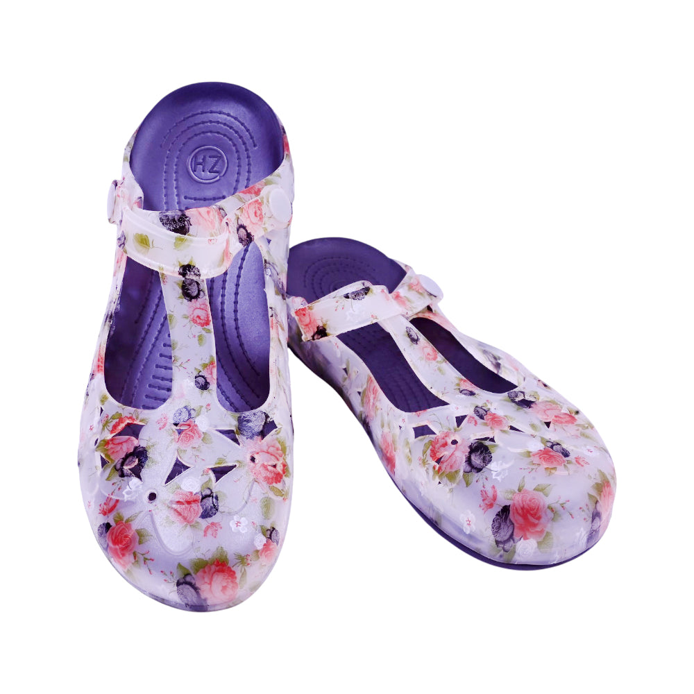 LADIES CROCS FANCY IR-26 SIZE 41 GREY RED 8018C-9 37-42 EVA-
