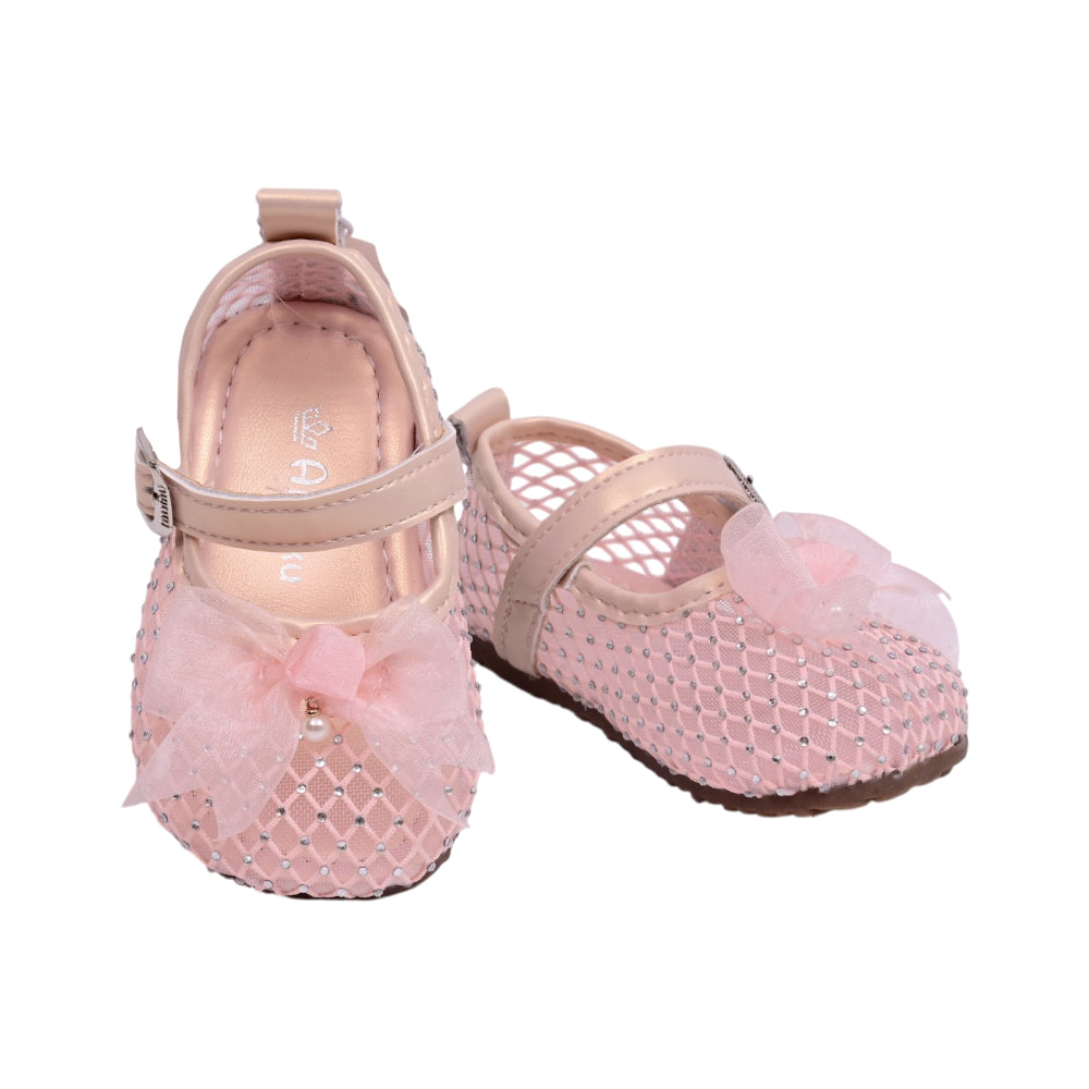 GIRLS PUMPS SIZE 18 PINK A1001 16-20 W.G