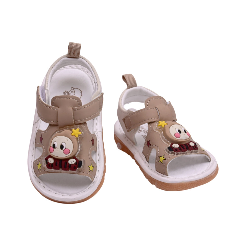 GIRLS SANDAL SIZE 18 BROWN 615 17-21 W-G