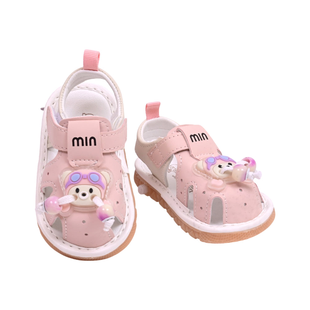 GIRLS SANDAL SIZE 18 PINK 610 17-21 W-G