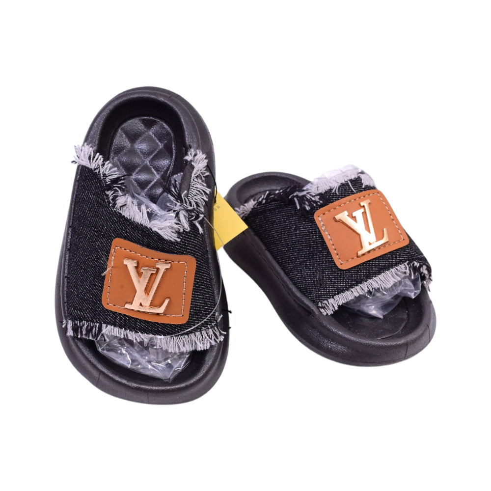 BOYS  SLIPPER BLACK SIZE-24 JH011-A 24-29 IR-26 EVA