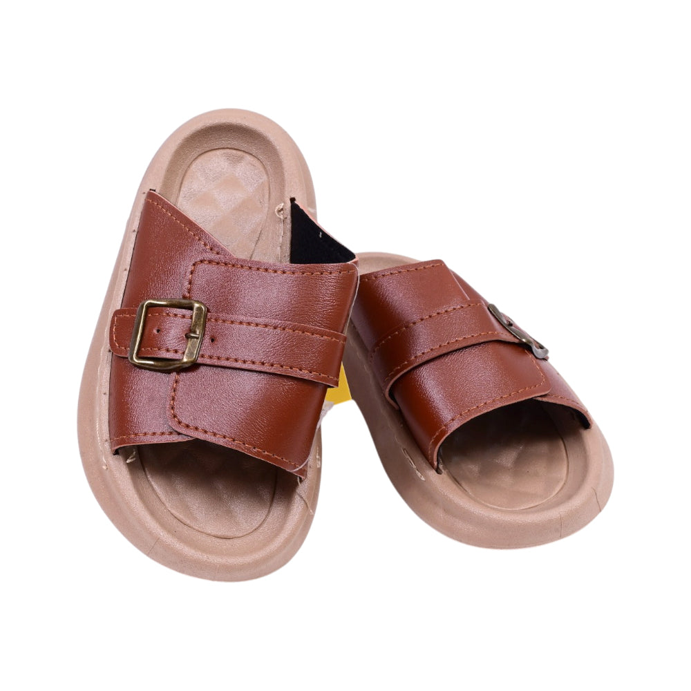 BOYS  SLIPPER COFFEE SIZE-30 JH011-1B 30-35 IR-26 EVA