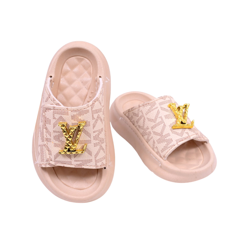 BOYS  SLIPPER BEIGE SIZE-25 JH011-2A 24-29 IR-26 EVA