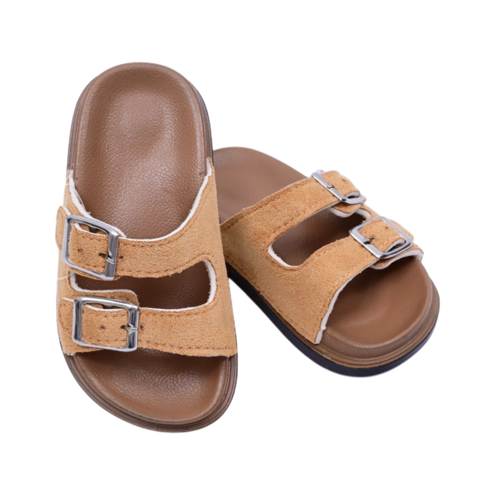 BOYS SLIPPER CAMEL SIZE- JH1868-A 24-29 IR-26 PVC