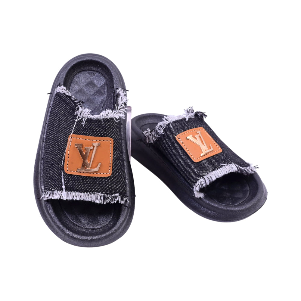 BOYS  SLIPPER BLACK SIZE-30 JH011-B 30-35 IR-26 EVA