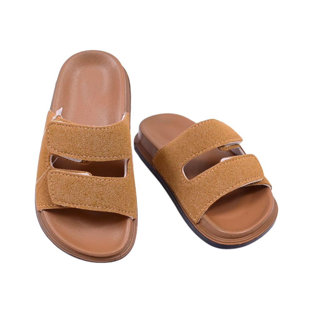 BOYS  SLIPPER CAMEL SIZE 30-31 JH1868-1B 30-35 IR-26 PVC