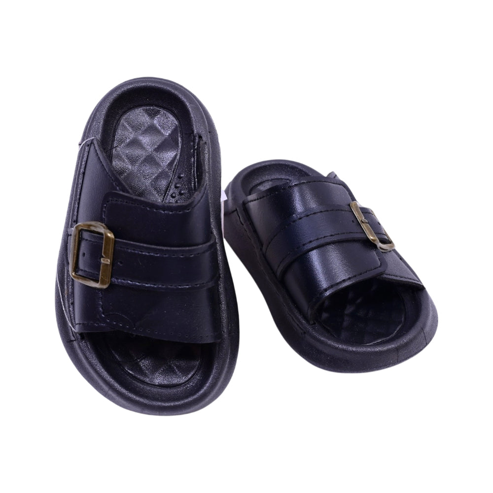 BOYS  SLIPPER BLACK SIZE-24 JH011-1A 24-29 IR-26 EVA