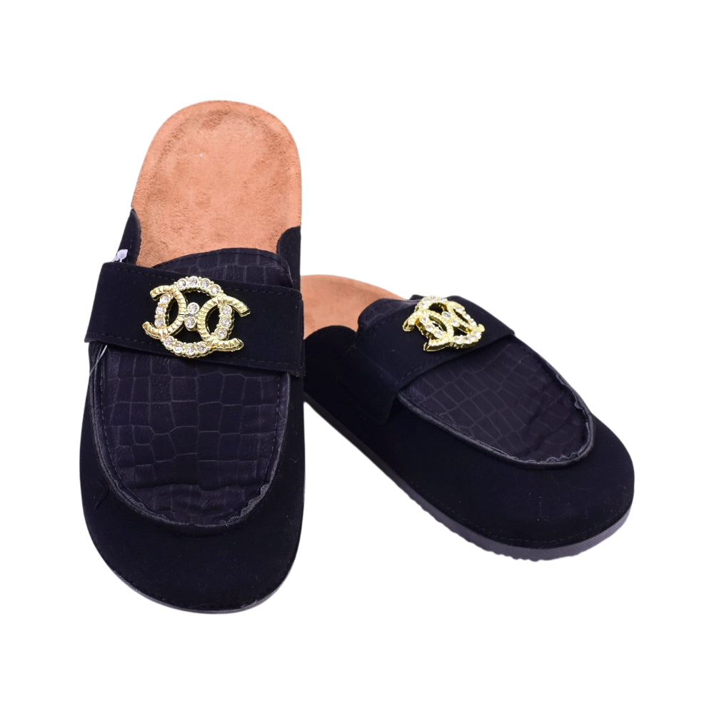 LADIES MULE COCK SOLE BLACK 36-37 JH4234-C 36-41 IR-26