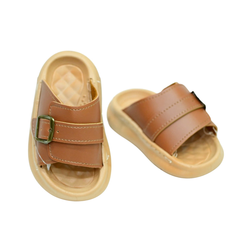 BOYS  SLIPPER BROWN SIZE-24 JH011-1A 24-29 IR-26 EVA