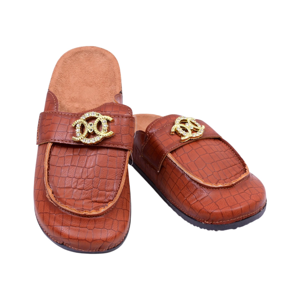 LADIES MULE COCK SOLE BROWN 36-37 JH4234-C 36-41 IR-26