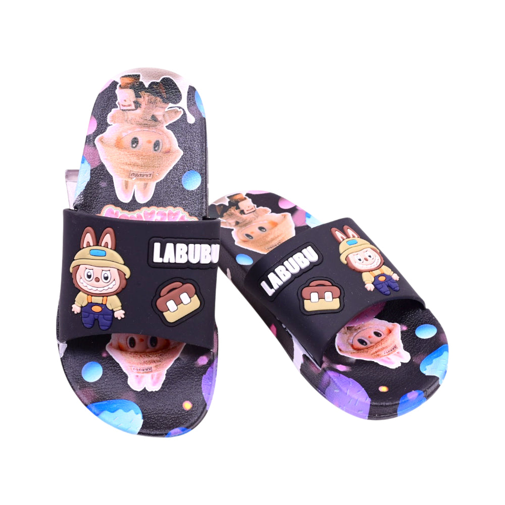 GIRLS SLIPPER BLACK SIZE 32 009-3B 30-35 IR-26 PVC