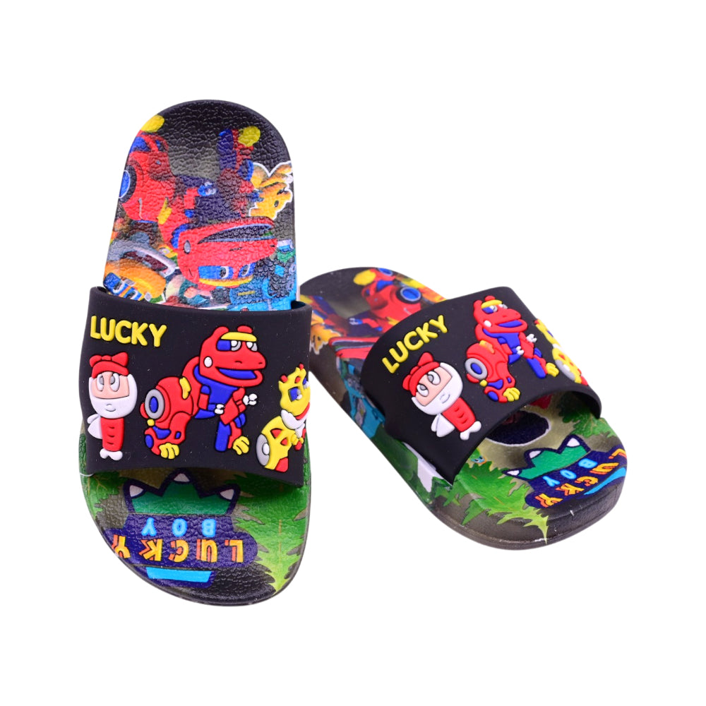 BOYS SLIPPER BLACK SIZE 26 009-4A 24-29 IR-26 PVC