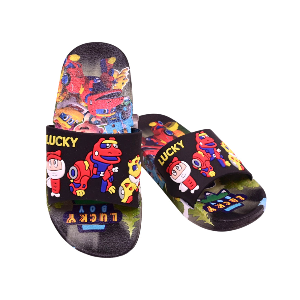 BOYS SLIPPER BLACK SIZE 30 009-4B 30-35 IR-26 PVC