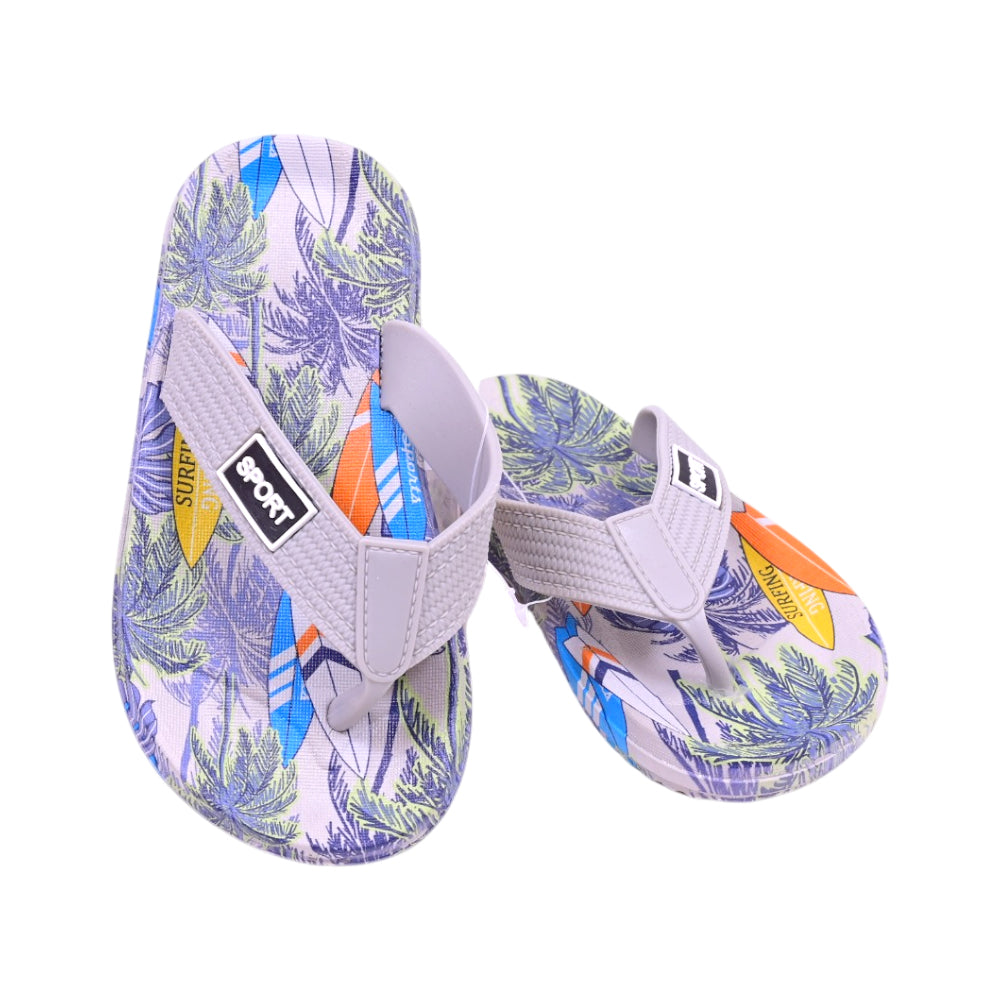 BOYS FLIP FLOP GRAY SIZE 26 ST-331A 24-29 IR-26 PVC