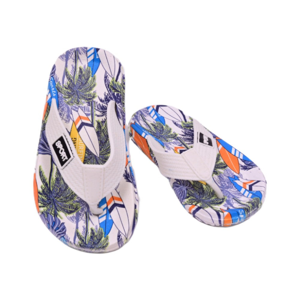 BOYS FLIP FLOP WHITE ST-331A 24-29 IR-26 PVC