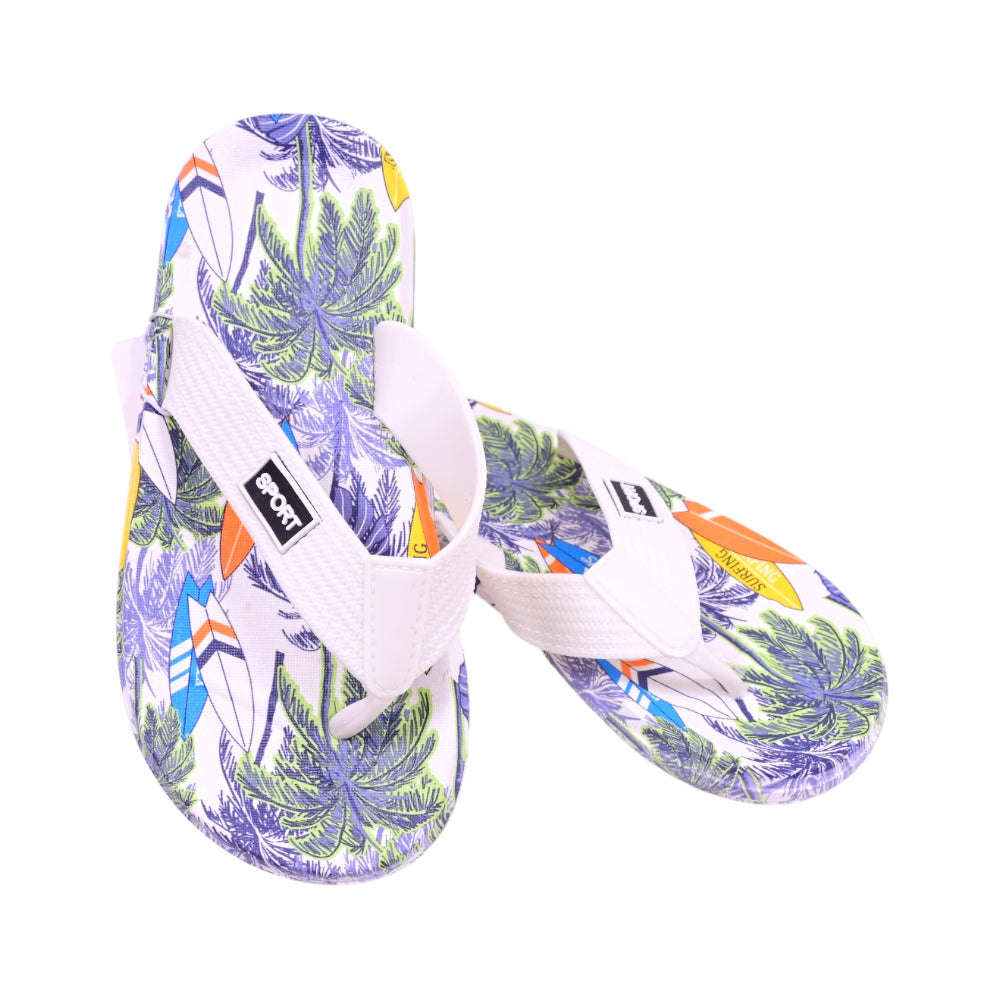 BOYS FLIP FLOP WHITE SIZE 35 ST-331B 30-35 IR-26 PVC