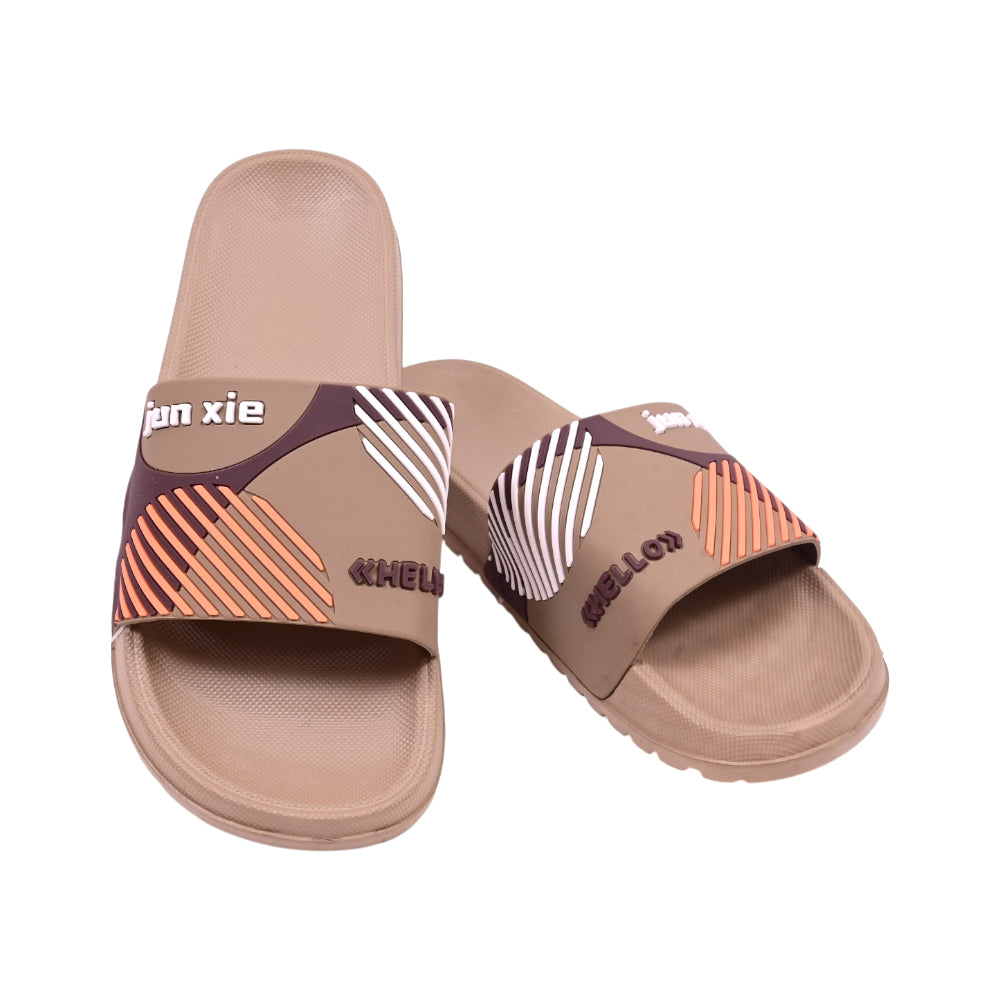 MEN SLIPPER BROWN SIZE 40 6617 40-45 IR-26 EVA