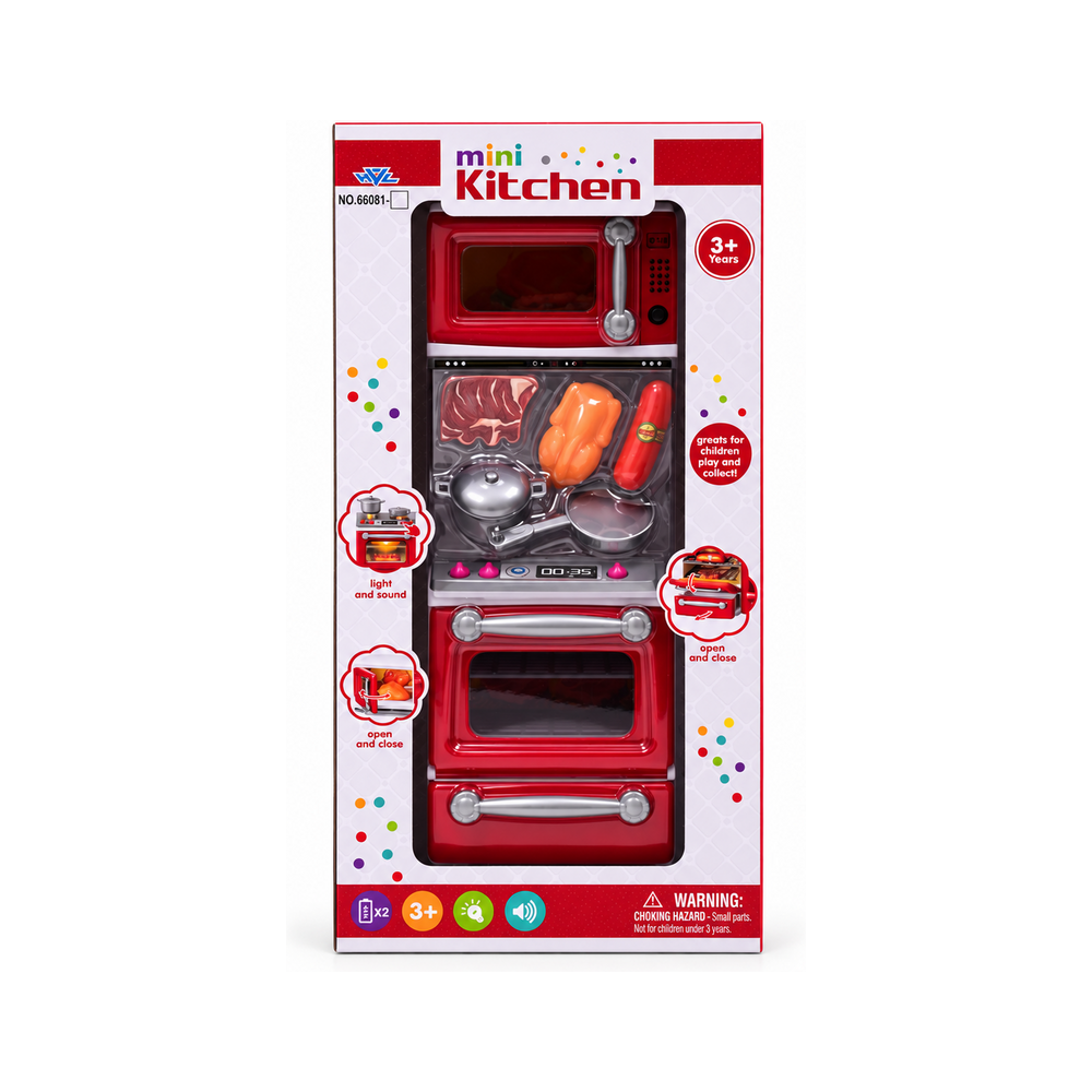 66081 RED MINI KITCHEN SET A.I