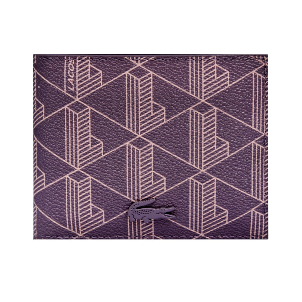 LACOSTE MENS WALLET NH3697LX-Q82 MONO CASTLE ROCK