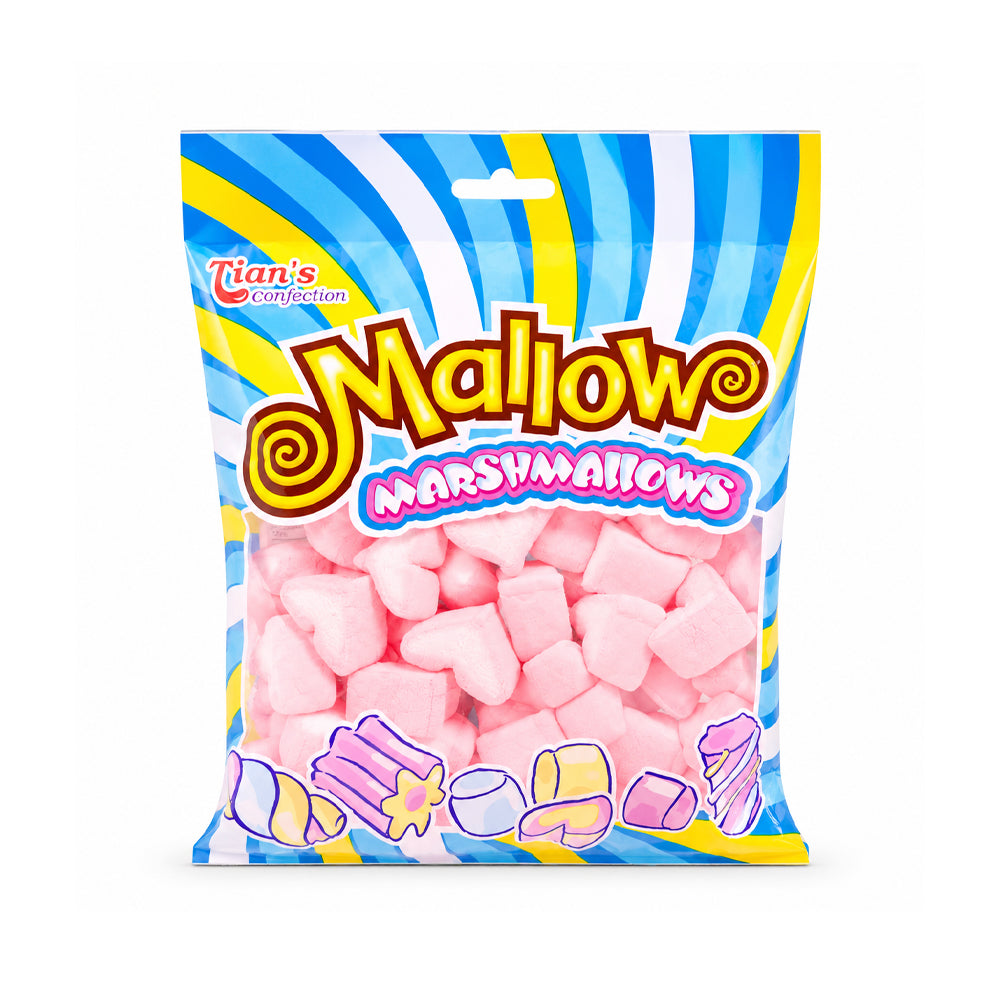TIANS MARSHMALLOW HEARTS BAG 100 GM