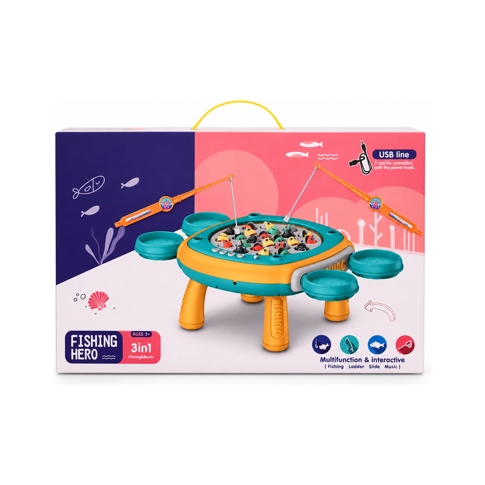 156-17C MUSICAL FISHING GAME 3IN1 IR