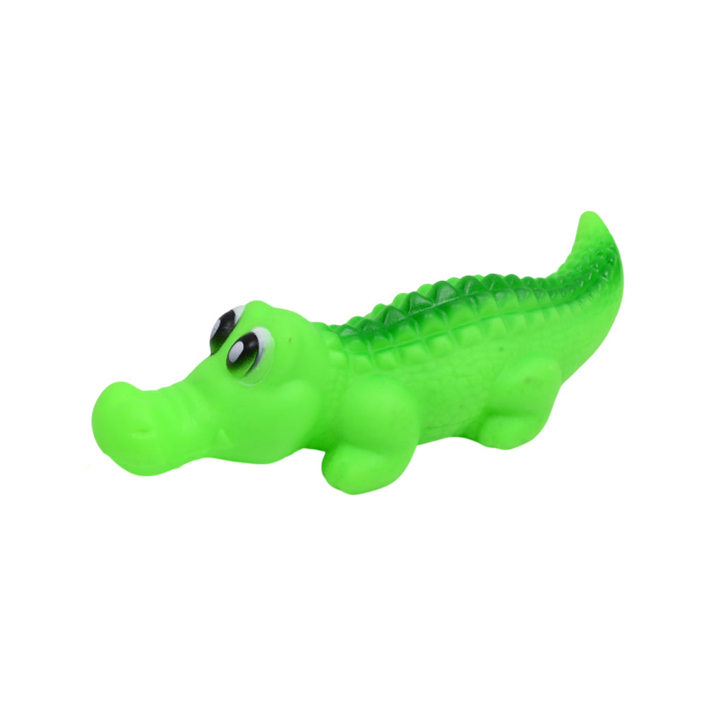 DURABLE RUBBER PET CHEW TOY CROCODILE IR
