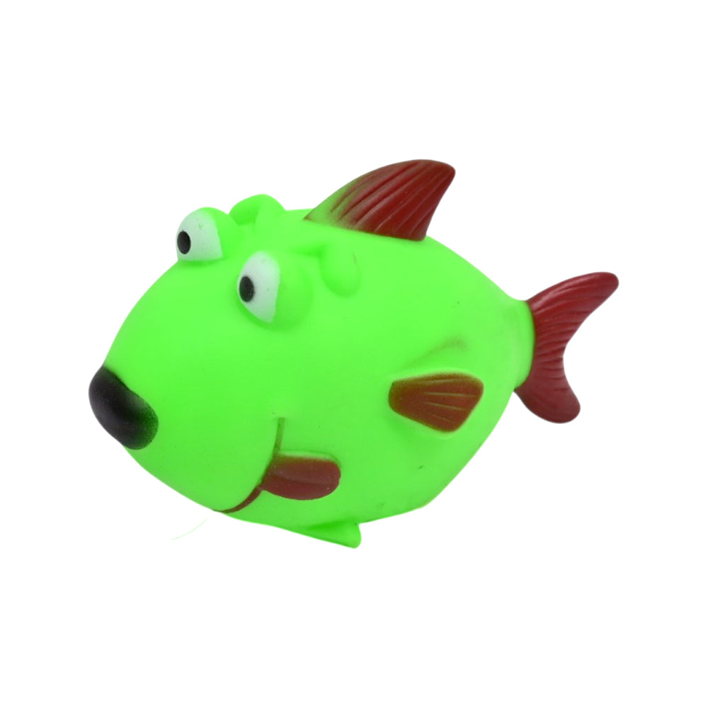 DURABLE RUBBER PET CHEW TOY FISH IR