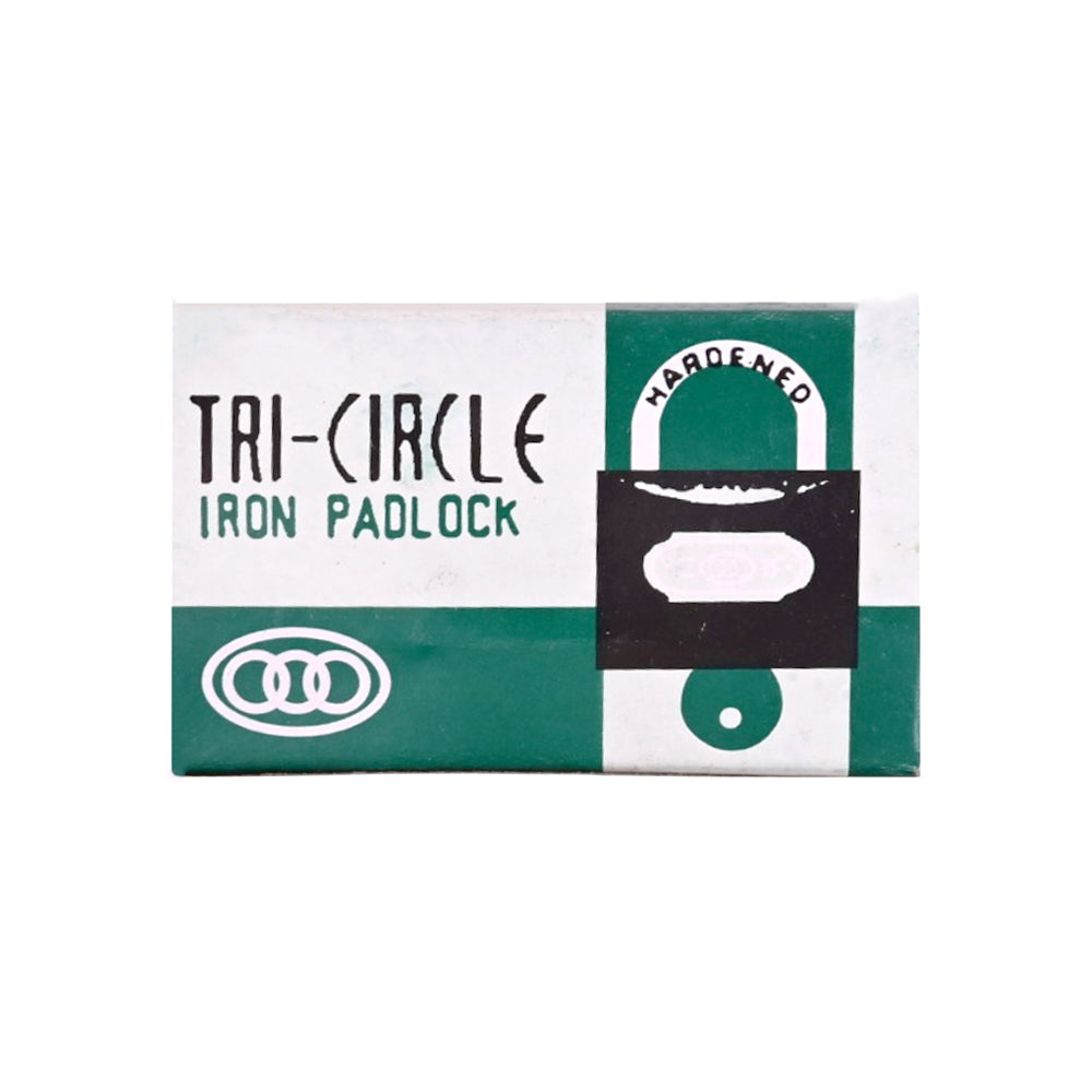 TRI-CIRCLE IRON PADLOCK 32 MM