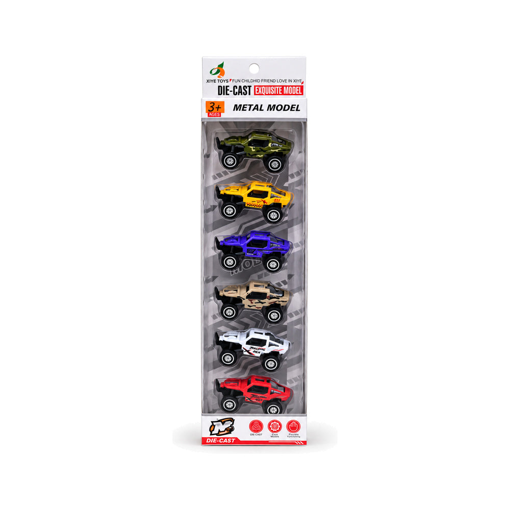 XY666-B11 DIE-CAST STUNT CAR DINKY 6PCS IR