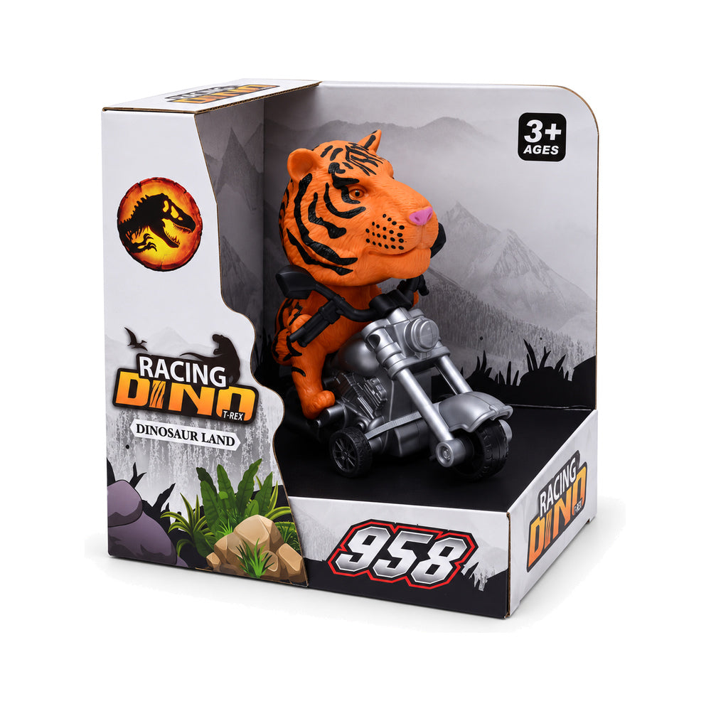 KZ958-1852G TIGER ON RACING MOTORCYCLE DINKY IR