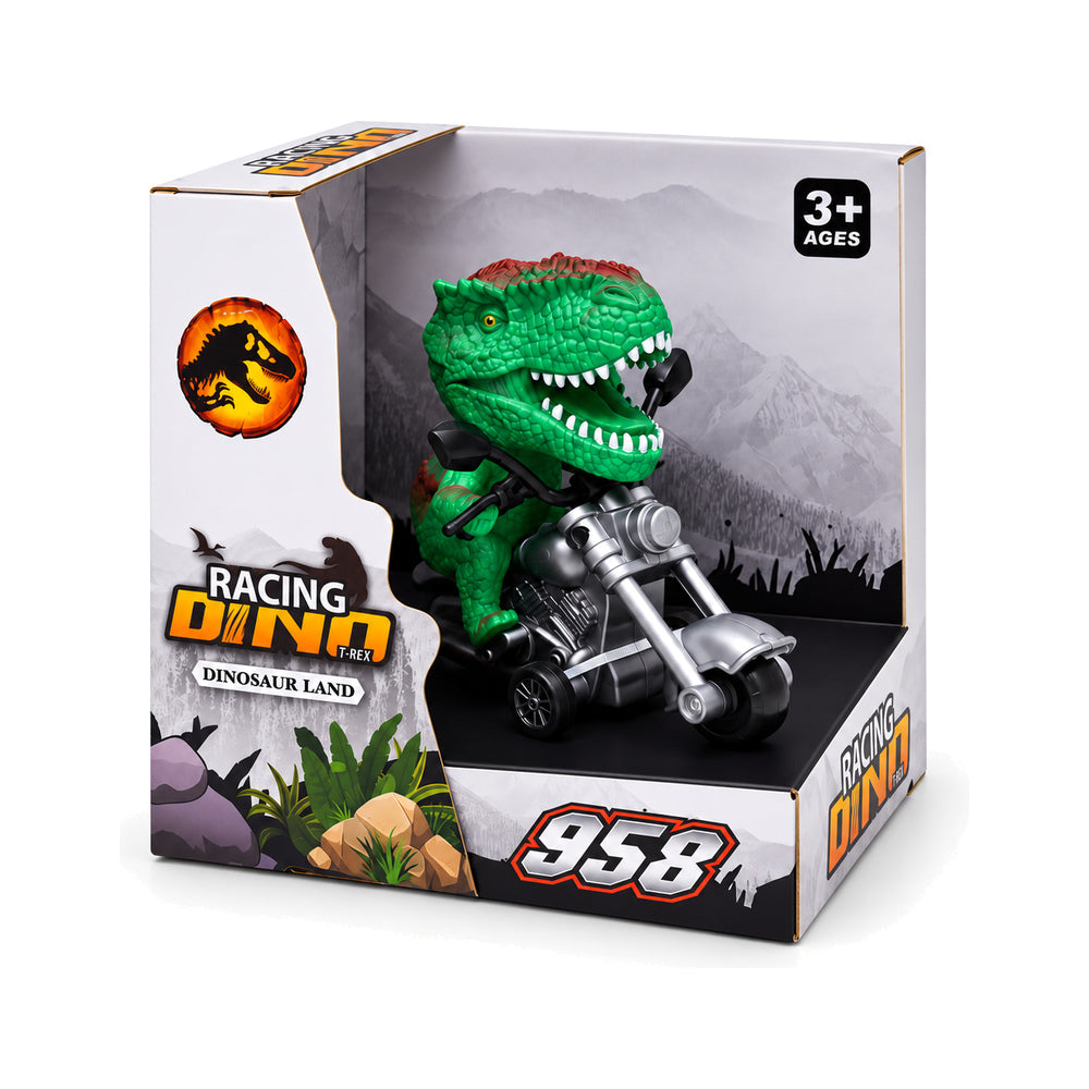 KZ958-1851G DINO ON RACING MOTORCYCLE DINKY IR