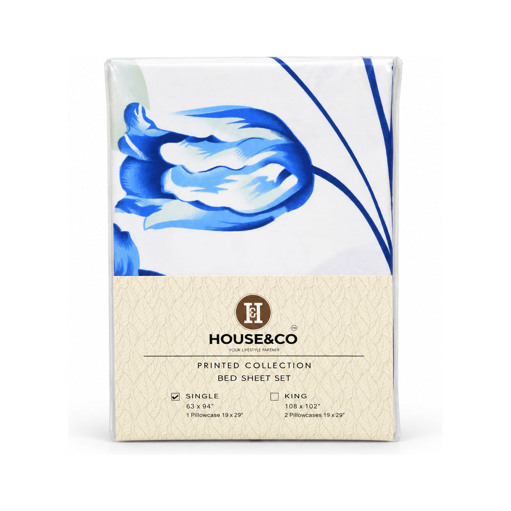 H&C BED SHEET SINGLE SKY FAIRY POLY COTTON 63X94 TC-144