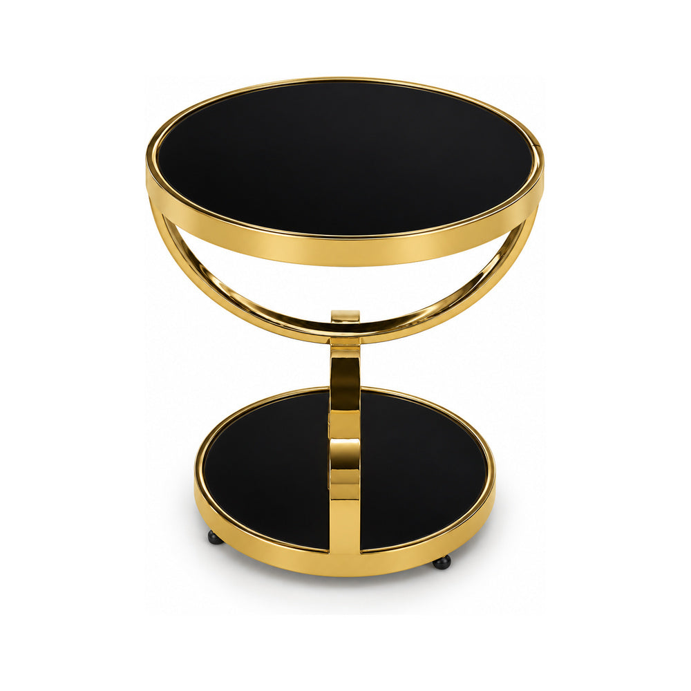 COFFEE TABLE GOLD FRAME IR D5108-2 A+B