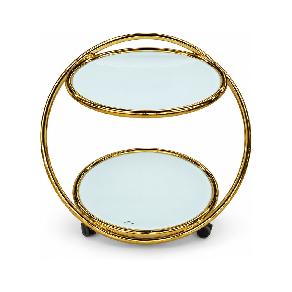 COFFEE TABLE GOLD FRAME IR D306A A+B