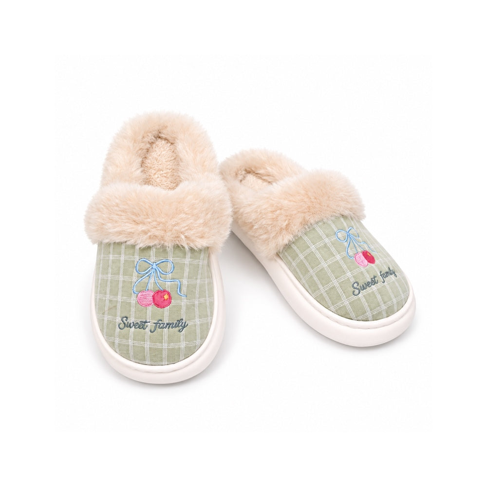 LADIES CARPET SLIPPER GREEN MS-35 IR 36-41 EVA