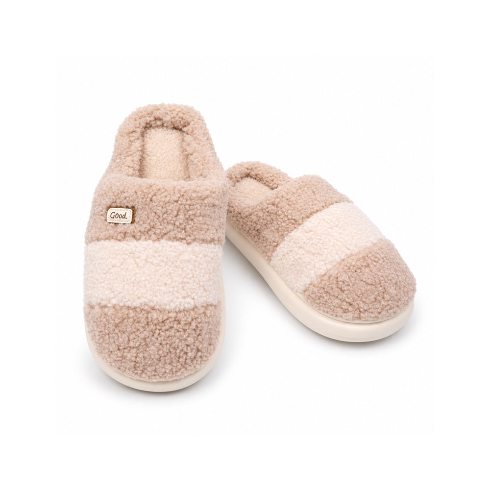 LADIES CARPET SLIPPER BEIGE MS-1 IR 36-41 EVA