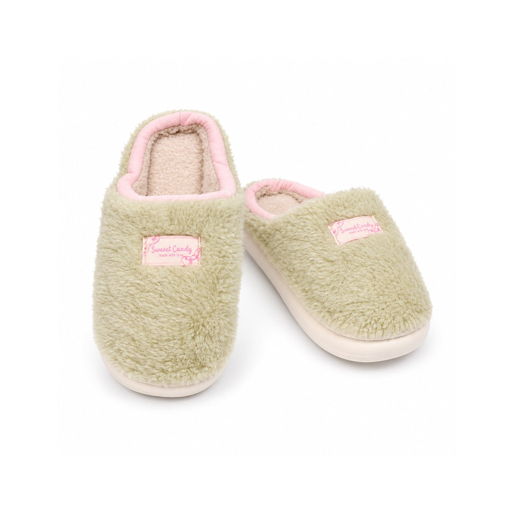 LADIES CARPET SLIPPER GREEN MS-34 IR 36-41 EVA