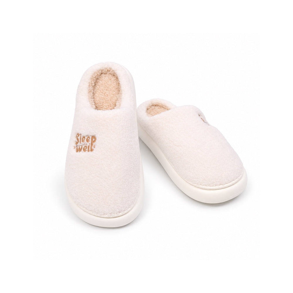 LADIES CARPET SLIPPER WHITE MS-46 IR 36-41 EVA