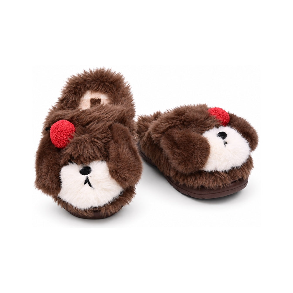 GIRLS CARPET SLIPPER COFFEE MS-52 IR 28-33 EVA