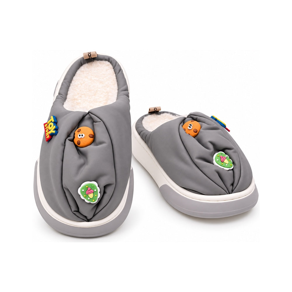 GIRLS CARPET SLIPPER GRAY MS-12 IR 30-35 EVA