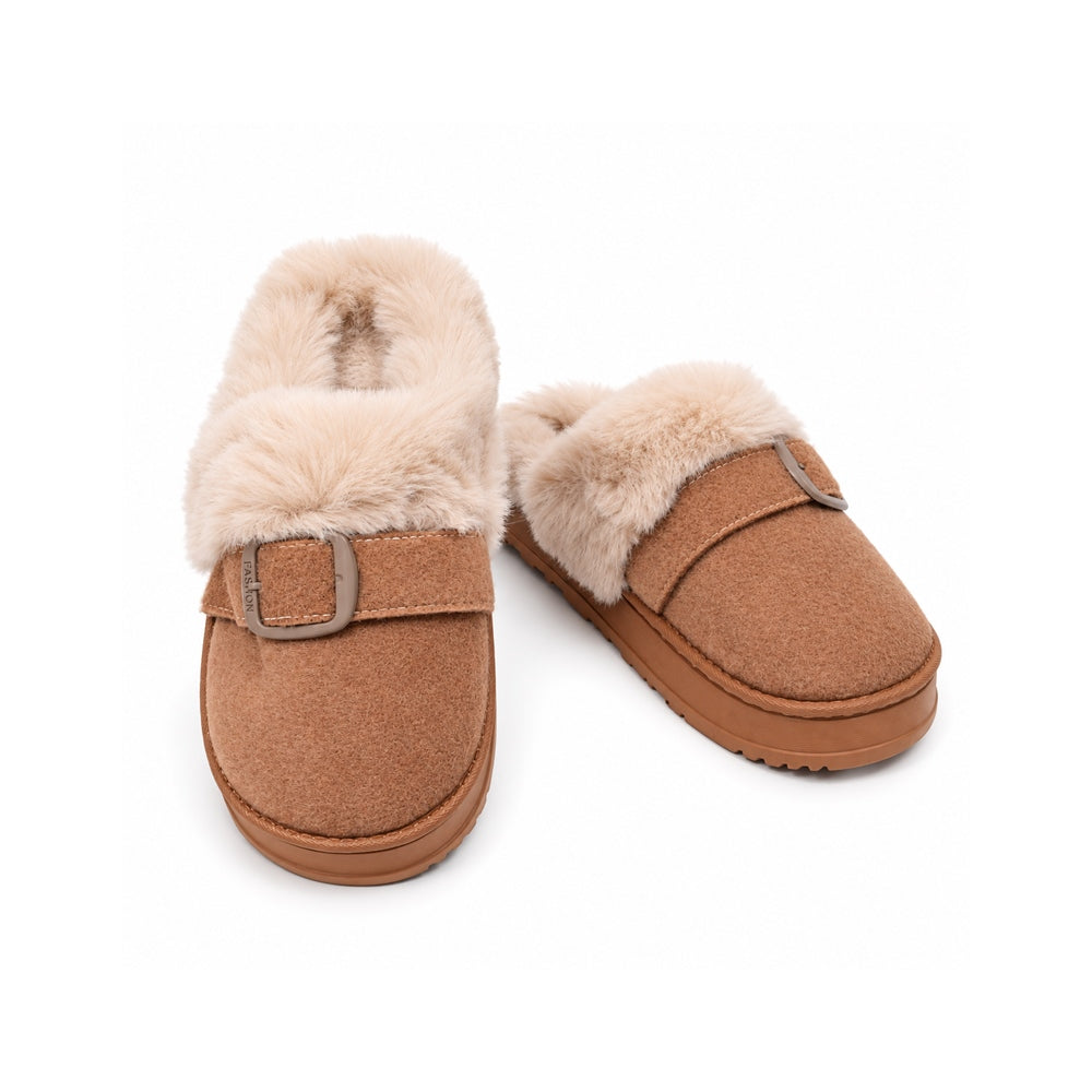 LADIES CARPET SLIPPER CAMEL CLR MS-4 IR 36-41 EVA