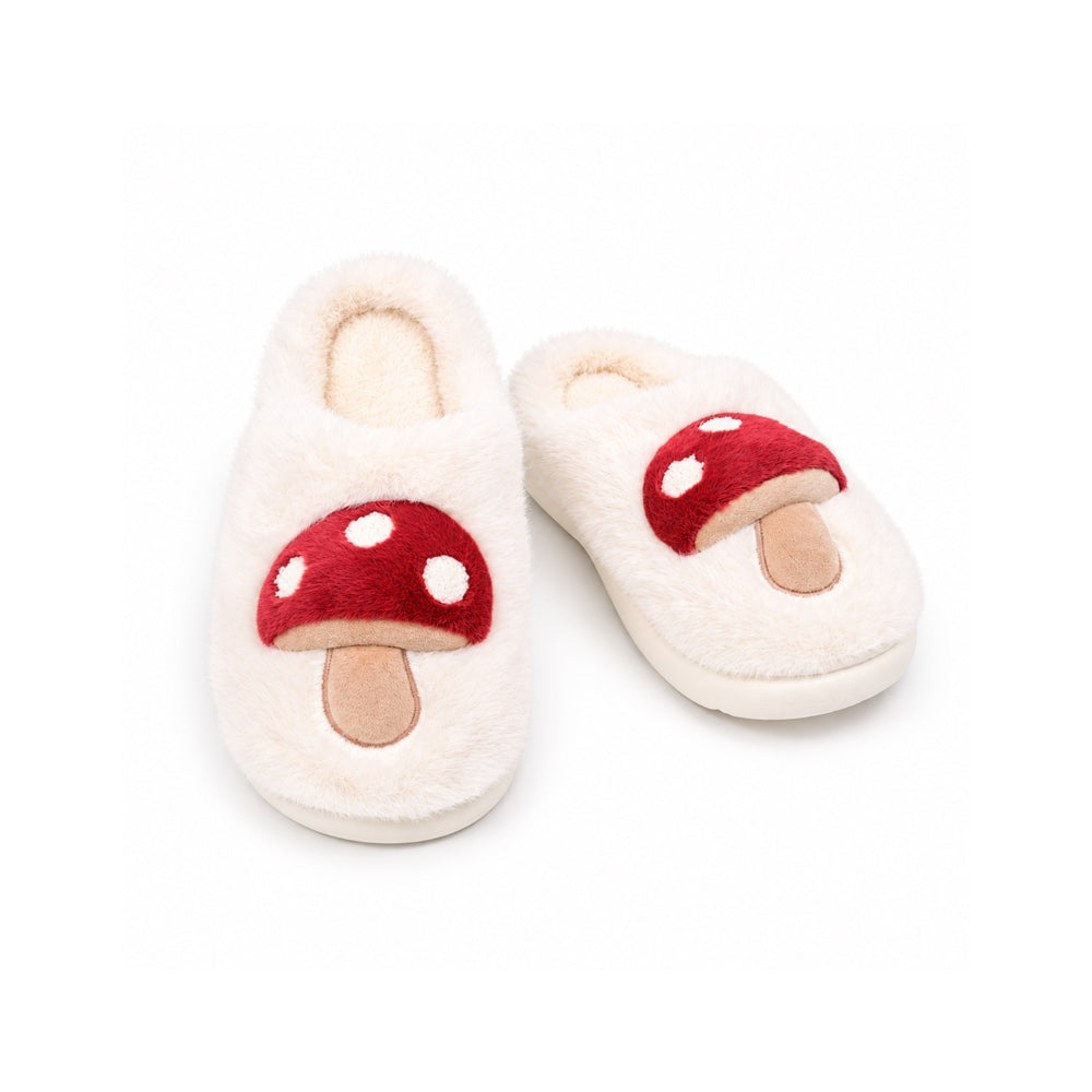 LADIES CARPET SLIPPER WHITE/RED MS-40 IR 36-41 EVA