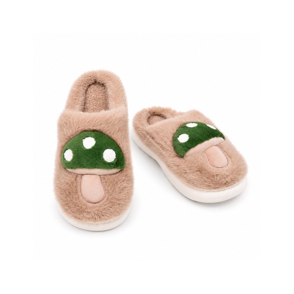 LADIES CARPET SLIPPER BROWN-GREEN MS-40 IR 36-41 EVA