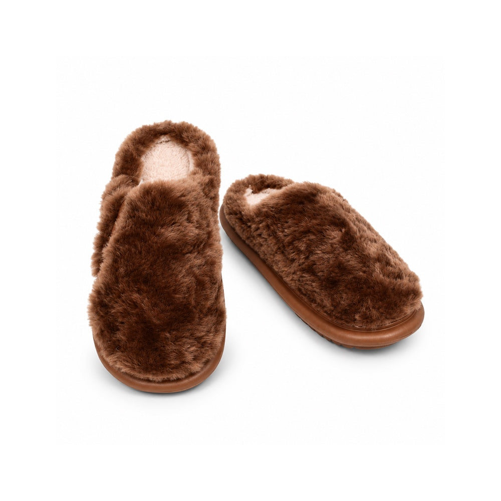 MEN CARPET SLIPPER D-BROWN MS-3 IR 42-45 EVA