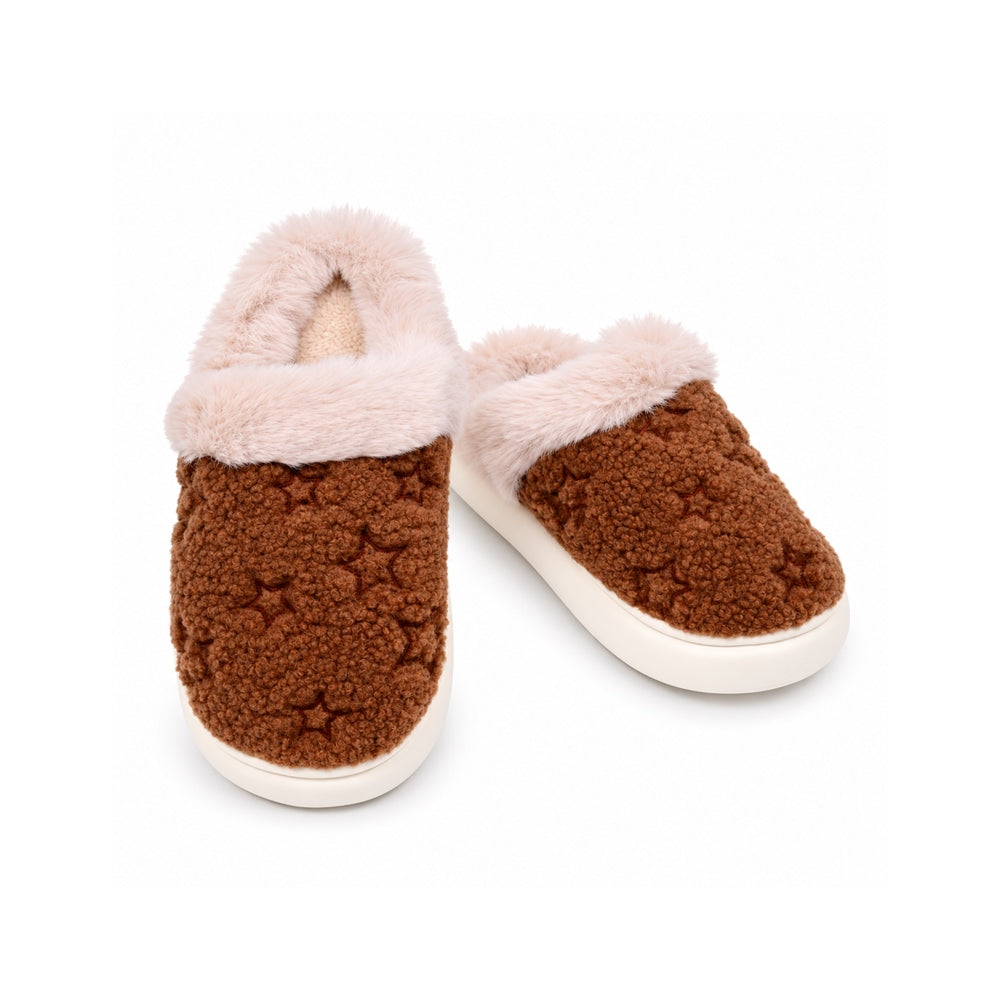 LADIES CARPET SLIPPER BROWN MS-18 IR 36-41 EVA