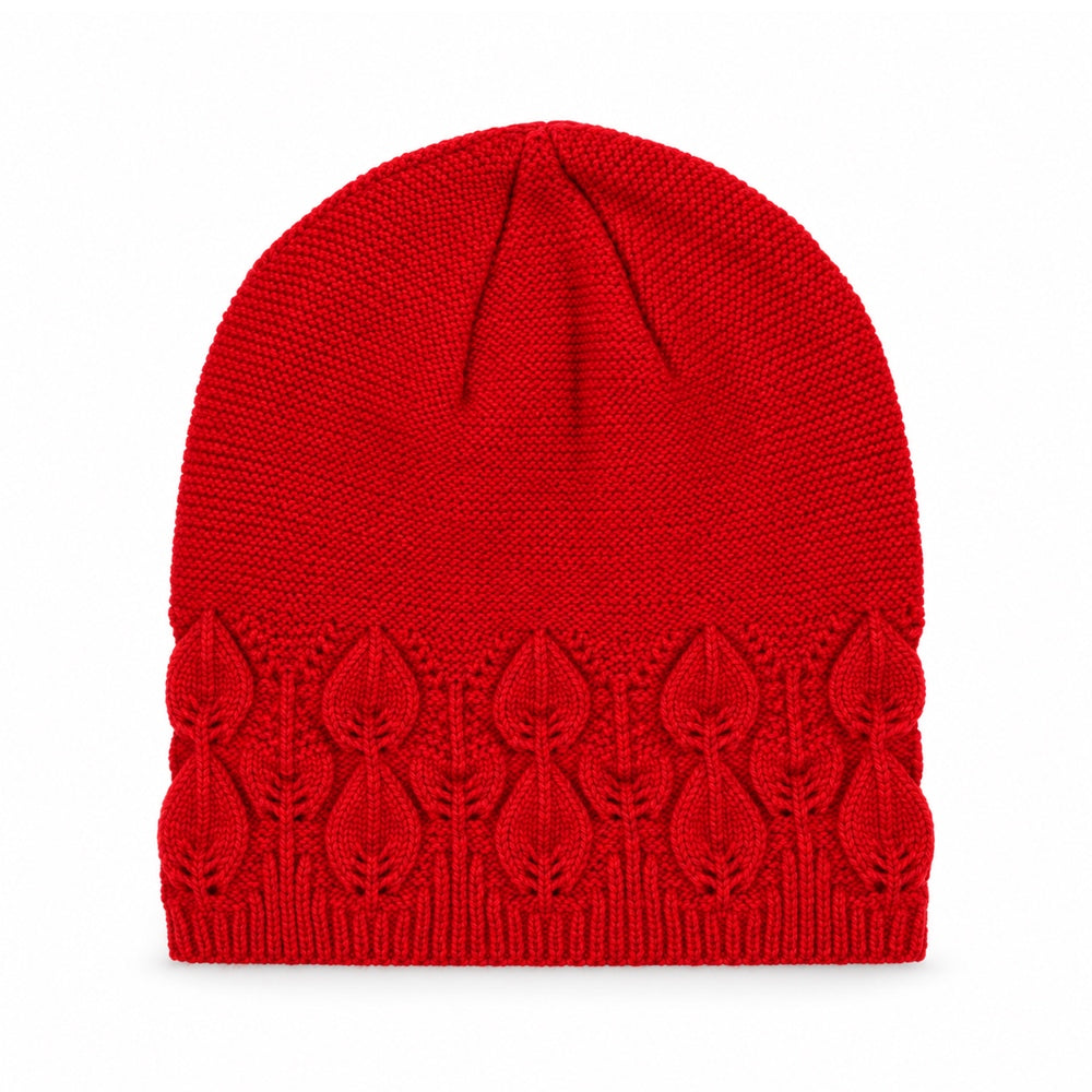 MENS WOOLEN CAP RED IR-26 Y10